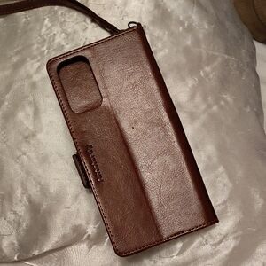 Elegant Brown Leather Wallet Case